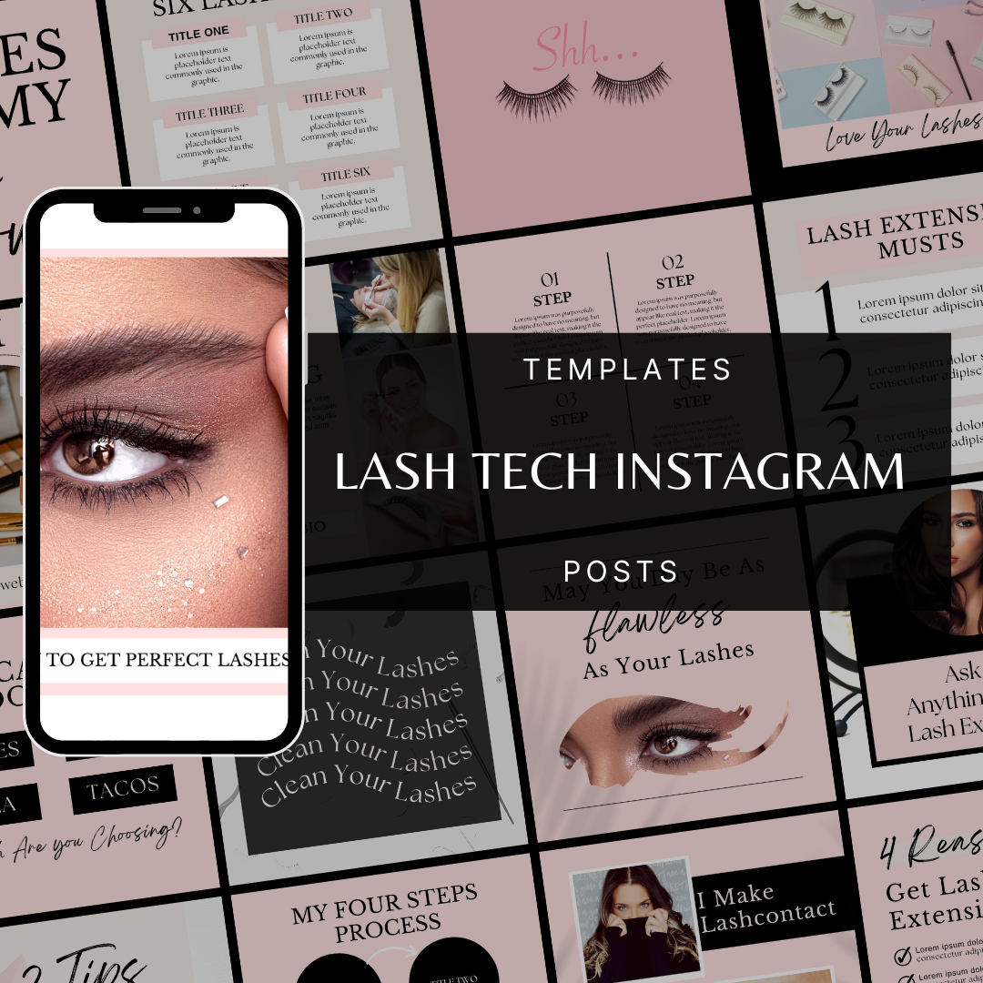 Glam Lash Tech Collection: Stunning Templates for Eyelash Artists