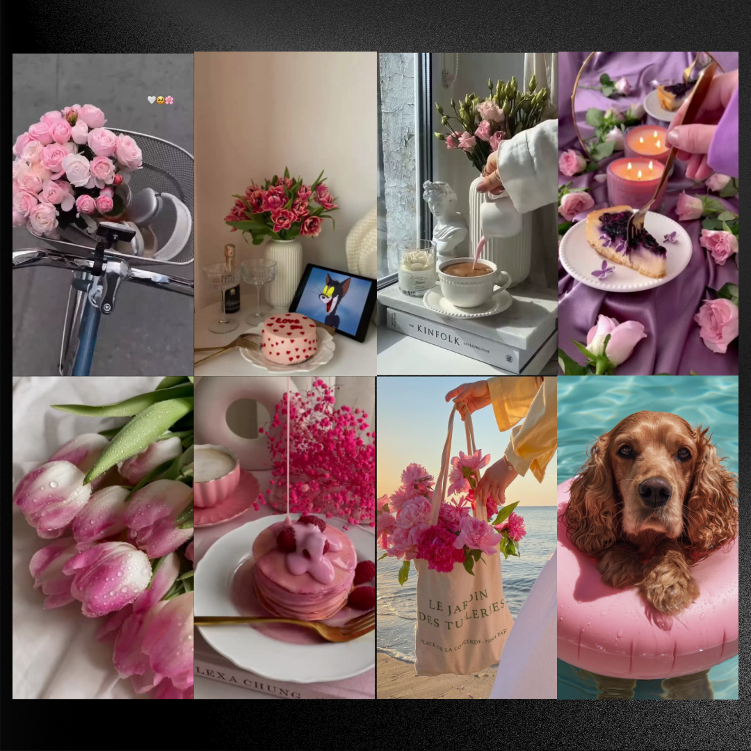 1200+ Pink Aesthetic Faceless Reels, Stories & Posts β Canva Editable Templates