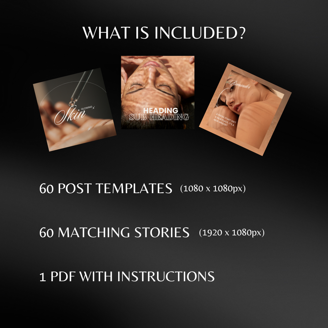 Luxury Templates Esthetician Instagram