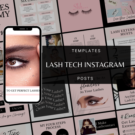 Glam Lash Tech Collection: Stunning Templates for Eyelash Artists